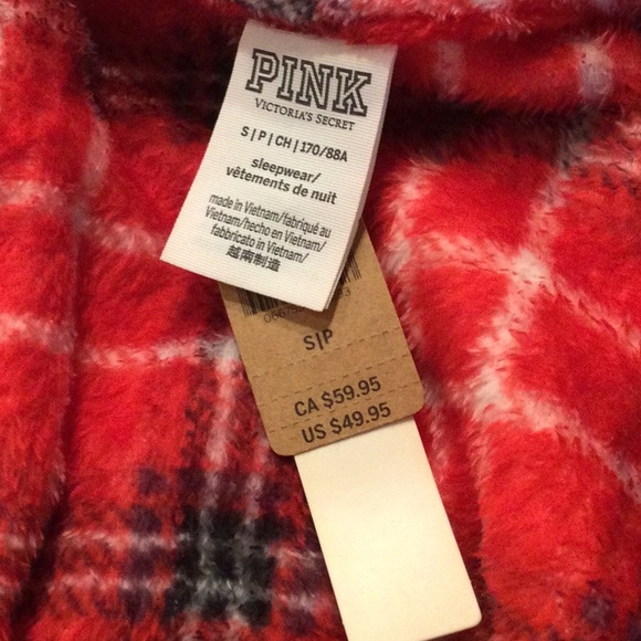 VS PINK Fuzzy Sherpa Shirt - Picture 4 of 6